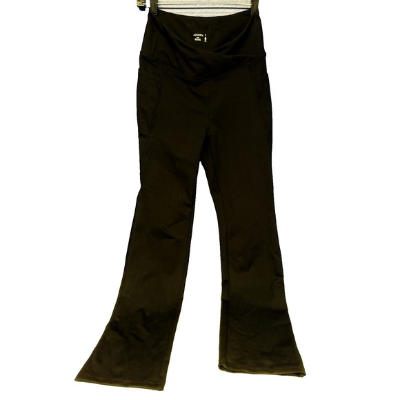 JOCKEY Women's Yoga Pants High Rise Black Size S Stretch Flare NWT - Picture 1 of 5